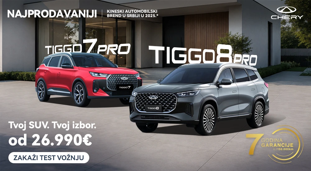 Chery Tiggo 7 Pro i Tiggo 8 Pro — posebna ponuda