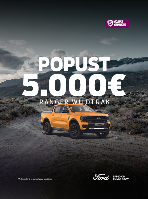 Ford Ranger Wildtrak — poseban popust