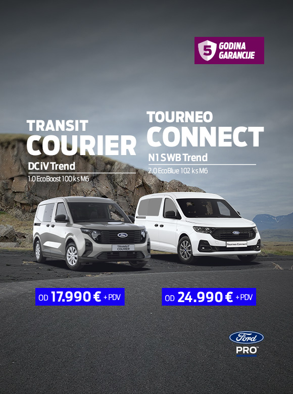 Ford Transit Courier i Tourneo Connect — posebna ponuda